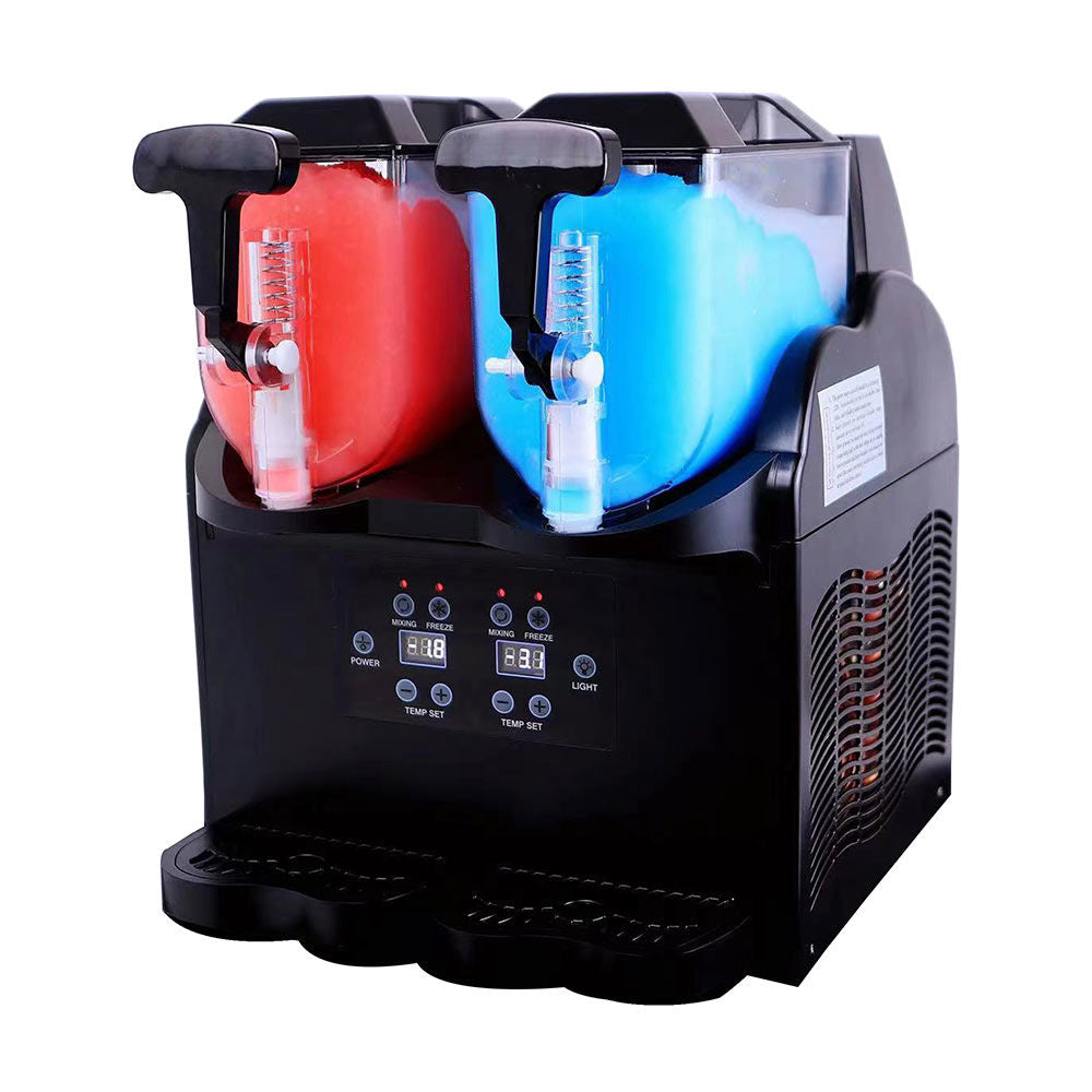 Coldline GRANITA-2M Double Bowl Pourover Granita Mini Slush Machine - 1.3 Gallon