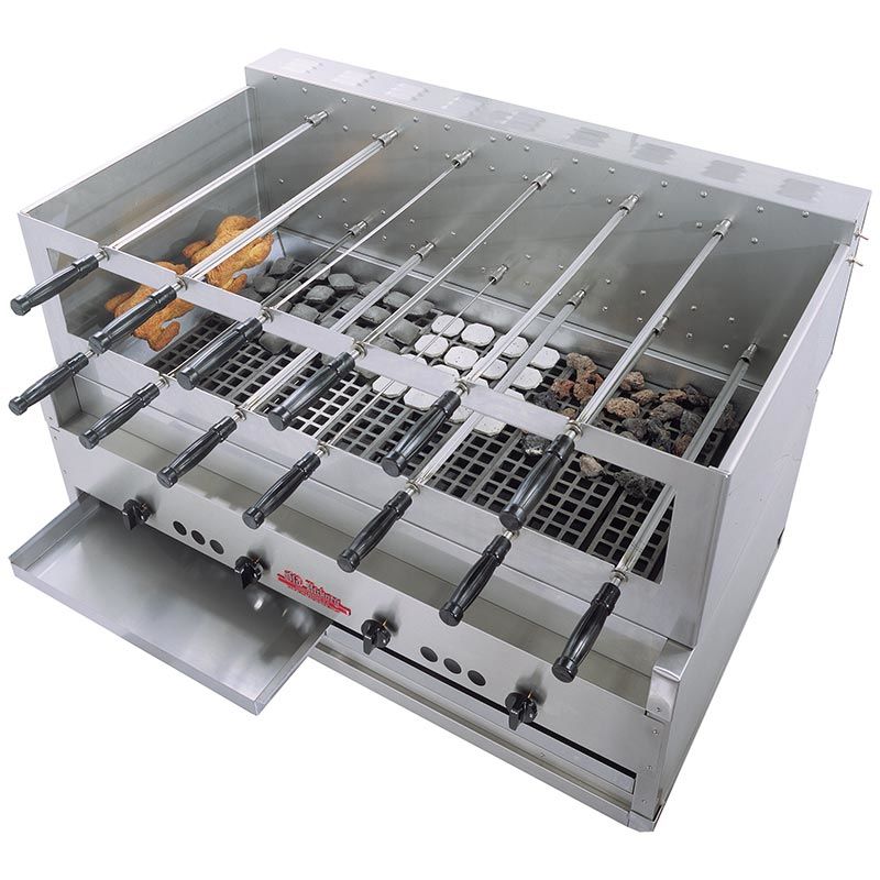 Old Hickory CH40-NG 48" Commercial Churrasco Rotisserie Grill - Natural Gas