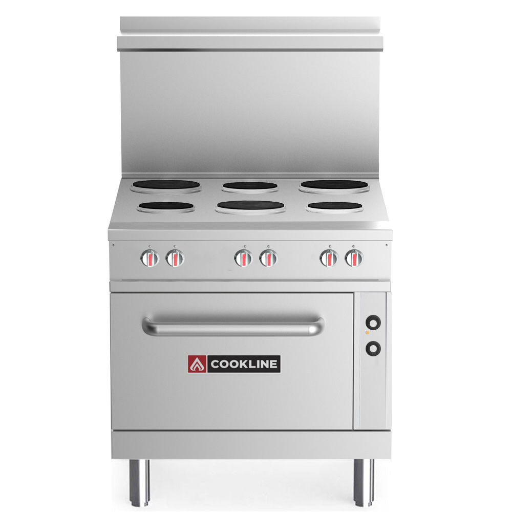 Cookline ER36-208 36" Electric Range with 6 Burners, 208V