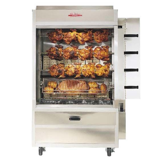Old Hickory N4G-LP 20 Chicken Commercial Rotisserie Oven Machine - Liquid Propane Gas