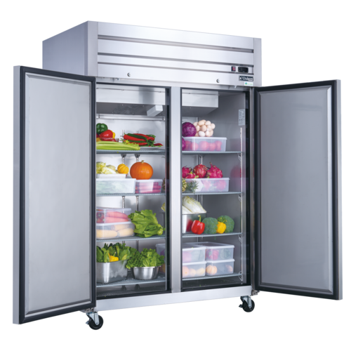 Dukers D55AF Freezer, Reach-In 55-1/8" Two Section