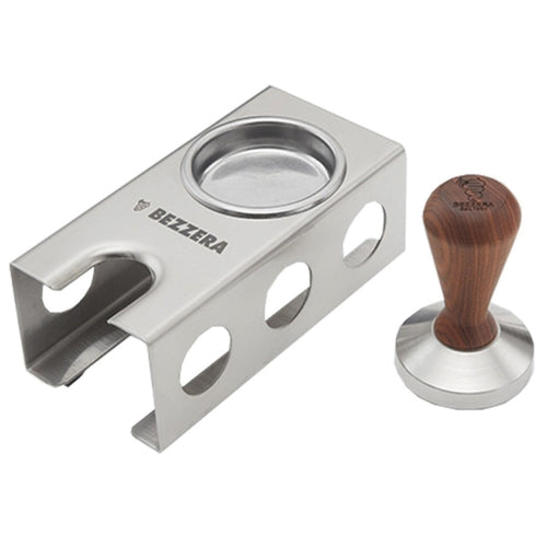 AMPTO 5963175 Station + Blind Filter and Coffee Tamper with Wooden Knob Espresso Cappuccino Machine Accessories