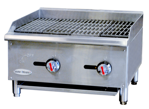 Serv-Ware SCBS-24-LP Griddle / Charbroiler, Gas, Floor Model