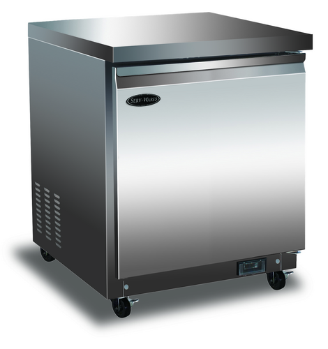 Serv-Ware UCR-27-HC-T Refrigerator, Undercounter, Reach-In