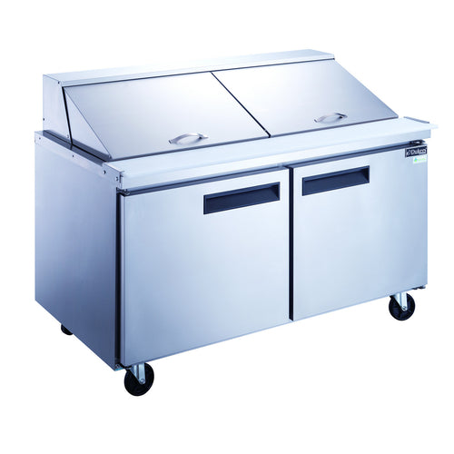 Dukers DSP60-24M-S2 Refrigerated Counter, Mega Top Sandwich / Salad Unit 60-1/8"