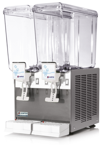 AMPTO D1256 Beverage Dispenser 2 Tanks, Electric (Cold)