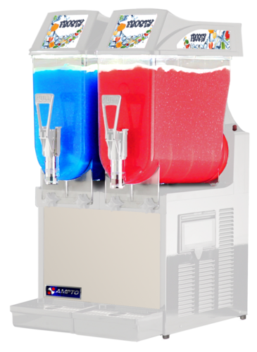AMPTO GRA-122 Frozen Drink Machine 2 Tanks, Non-Carbonated, Bowl Type