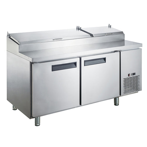 Dukers DPP70 Refrigerated Counter, Pizza Prep Table 70"