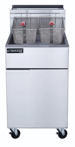 Dukers DCF5-NG Fryer, Gas, Floor Model, Full Pot 21"