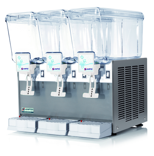 AMPTO C1316 Beverage Dispenser 3 Tanks, Electric (Cold)
