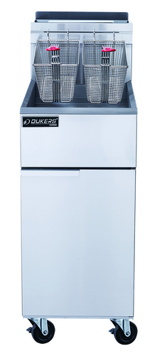 Dukers DCF3-NG Fryer, Gas, Floor Model, Full Pot 15-1/2"