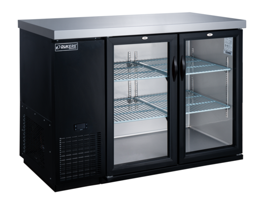 Dukers DBB60-H2 Back Bar Cabinet, Refrigerated 56-7/8" Two Section
