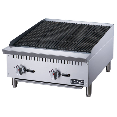 Dukers DCCB24 Charbroiler, Gas, Countertop 24"