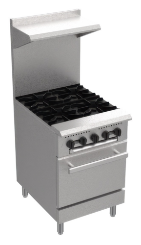 Serv-Ware SGR-4B-SA Range, 24" Restaurant, Gas