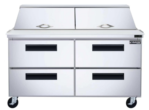 Dukers DSP60-24M-D4 Refrigerated Counter, Mega Top Sandwich / Salad Unit 60"