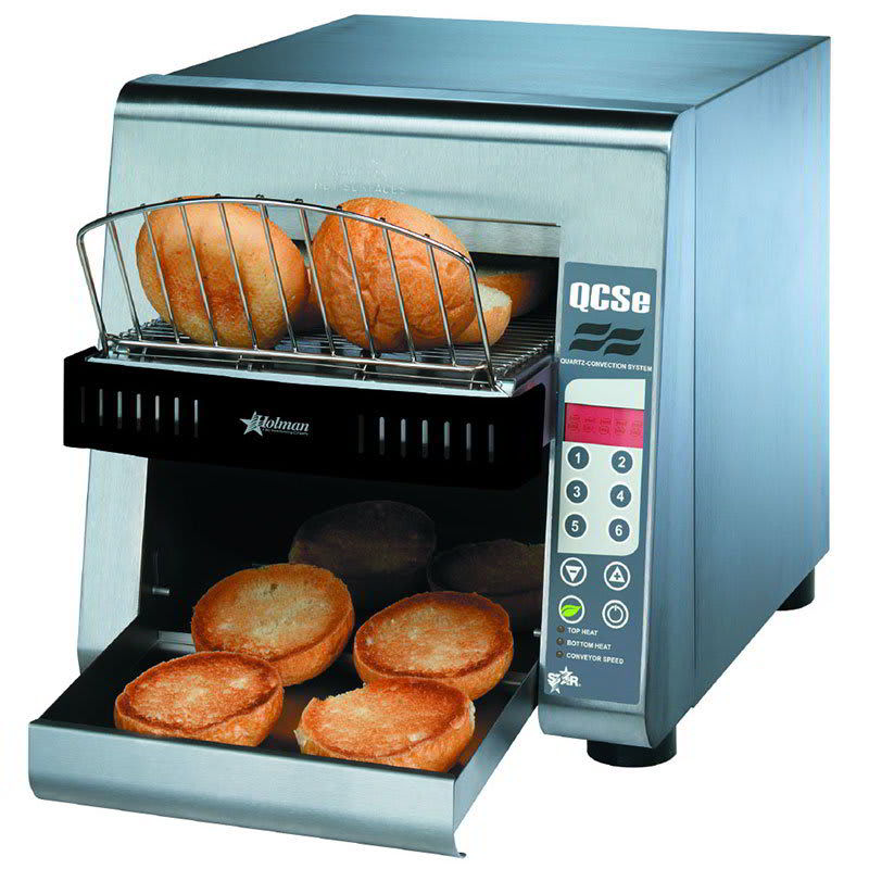 Star QCSe2-600H Conveyor Toasters with Electronic Controls and 3" High Opening - 500 Slices per hour