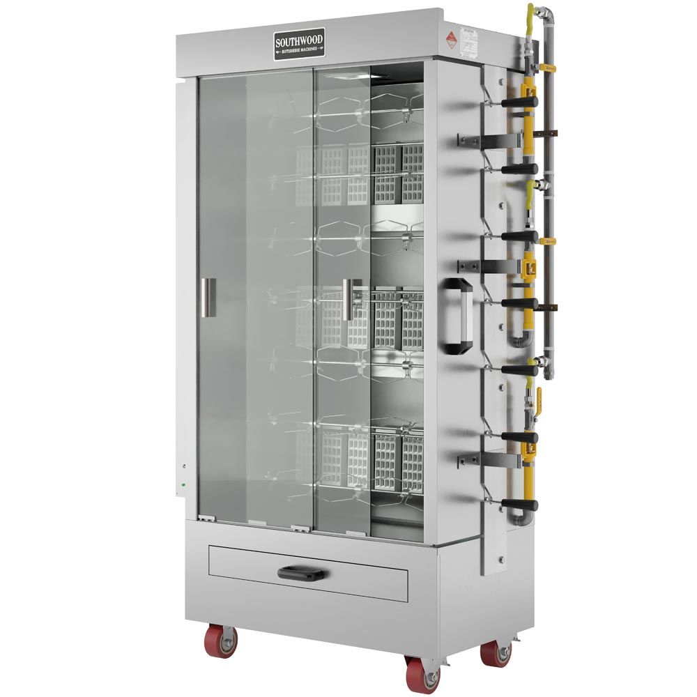 Southwood RG7-NG 35 Chicken Commercial Rotisserie Oven Machine - Natural Gas